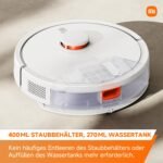 XIAOMI Robot Vacuum S20 – Robot Aspirador y Fregona con Sistema Inteligente de Navegación Láser (LDS), Succión 5000 Pa, Rutas de Limpieza en Zigzag, Blanco (Versión ES)