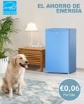 Upstreman Nevera con Congelador, Nevera Pequeña 91L Compacta – Mini Nevera, Eficiencia Energética E, Silencio, Ideal para Dormitorio, Oficina o Cocina BR321-Azul