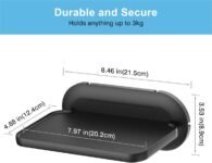 Cozycase Soporte de pared para Show 8 – Estantes flotantes para Google Nest Hub MAX y otros altavoces Bluetooth, ahorra espacio en el mostrador de la cocina del baño (negro)