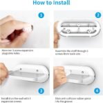 Cozycase Soporte de pared para Show 8 – Estantes flotantes para Google Nest Hub MAX y otros altavoces Bluetooth, ahorra espacio en el mostrador de la cocina del baño (negro)