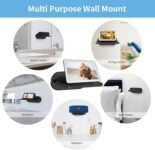 Cozycase Soporte de pared para Show 8 – Estantes flotantes para Google Nest Hub MAX y otros altavoces Bluetooth, ahorra espacio en el mostrador de la cocina del baño (negro)