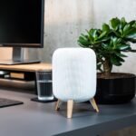 BALOLO Tripod Max para HomePod (roble blanco (HomePod Gen 1 y 2))