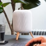 BALOLO Tripod Max para HomePod (roble blanco (HomePod Gen 1 y 2))