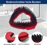 Paquete de 2 estropajos compatibles con Vileda Turbo Spin EasyWring, cabezal de cepillo multifunción para pisos, cepillo para fregar baños, azulejos, cerdas de alambre rígido