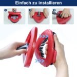 Paquete de 2 estropajos compatibles con Vileda Turbo Spin EasyWring, cabezal de cepillo multifunción para pisos, cepillo para fregar baños, azulejos, cerdas de alambre rígido