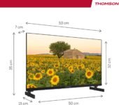 THOMSON 24 Pulgadas (60 cm) LED HD 12V Camping Smart Android TV, Asistente de Google, Wi-Fi, Dolby Digital, Bluetooth, Triple Sintonizador (Cable, Satélite, Antena), HDMI, Ci+, Panel A+ – 24HA2S13C