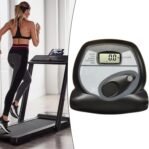 LUOFENG Rastreadores de Ejercicios Multifuncionales con Monitor de frecuencia cardíaca para Cintas de Correr y Bicicletas estáticas, Pantalla LED con batería