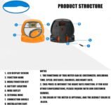 LUOFENG Rastreadores de Ejercicios Multifuncionales con Monitor de frecuencia cardíaca para Cintas de Correr y Bicicletas estáticas, Pantalla LED con batería
