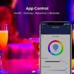 BroadLink – Bombilla Inteligente, 10W RGB Regulable, 800lm, LED Wi-Fi, Cambio de Color, E27 A60, Funciona con Alexa, Google Home, Siri e IFTTT, No Requiere Hub