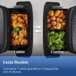 Philips Airfryer de doble cesta Serie 1000-7,1 L de capacidad, tecnología RapidAir, 10 funciones en 1, 90% menos grasa, diseño compacto, aplicación de recetas HomeID (NA154/00)