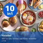 Philips Airfryer de doble cesta Serie 1000-7,1 L de capacidad, tecnología RapidAir, 10 funciones en 1, 90% menos grasa, diseño compacto, aplicación de recetas HomeID (NA154/00)