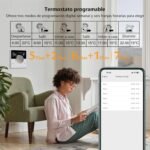 KETOTEK Termostato de calefacción WiFi para caldera de agua y gas, termostato inteligente programable 3A compatible con control de voz Alexa, control remoto Smart Life