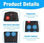 Control remoto universal, fácil de usar y configurar, control remoto para personas mayores para TV y dispositivos IR con cable