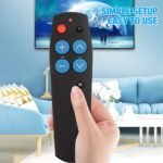 Control remoto universal, fácil de usar y configurar, control remoto para personas mayores para TV y dispositivos IR con cable