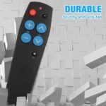 Control remoto universal, fácil de usar y configurar, control remoto para personas mayores para TV y dispositivos IR con cable