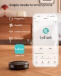LEFANT M310 Robot Aspirador, 4500Pa, Súper Delgado con Prevención Precisa de Obstáculos, 180 Minutos de Autonomía, Filtro HEPA, Robot Aspirador WiFi para Pelo de Animales, Alfombras y