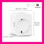 WiZ – Enchufe Inteligente con Medidor de Consumo, Control Inteligente vía Voz/App, Compatible con Alexa y Google Home y Tecnología SpaceSense