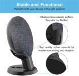 Cozycase Soporte de mesa y escritorio para Google Home Mini y Nest Mini, mejora la visibilidad y la apariencia del sonido (negro)