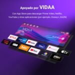 TuTu Smart TV Televisor WiFi FHD de 25 pulgadas con pantalla LED, WLAN, App Store, Sintonizador digital, Prime Video, Netflix, Youtube, DAZN, Disney+, Pluto TV y más (TUV25FQ1B, 2024)