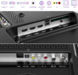 TuTu Smart TV Televisor WiFi FHD de 25 pulgadas con pantalla LED, WLAN, App Store, Sintonizador digital, Prime Video, Netflix, Youtube, DAZN, Disney+, Pluto TV y más (TUV25FQ1B, 2024)