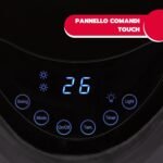 Ardes Sauron Bladeless AR4BL1 Calefactor cerámico sin cuchillas con mando a distancia, luz nocturna LED y temporizador, 2000W, negro