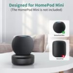 Base de batería compatible con HomePod Mini- PlusAcc Batería externa de 10000 mAh con 10 horas de duración de la batería portátil recargable inalámbrica (negro)