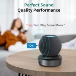 Base de batería compatible con HomePod Mini- PlusAcc Batería externa de 10000 mAh con 10 horas de duración de la batería portátil recargable inalámbrica (negro)