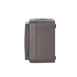 UNITEC 1 x AP/FR Aqua Enchufe Superficial para Ambientes Húmedos IP54 Interior y Exterior Antracita