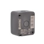 UNITEC 1 x AP/FR Aqua Enchufe Superficial para Ambientes Húmedos IP54 Interior y Exterior Antracita