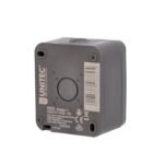 UNITEC 1 x AP/FR Aqua Enchufe Superficial para Ambientes Húmedos IP54 Interior y Exterior Antracita