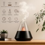 ALMA® Difusor de Aroma – Humidificador Ultrasónico para Aceites Esenciales con Luz LED – Aromaterapia Inteligente, Uso Silencioso, 16 Horas de Autonomía, con Control Remoto (Negro)