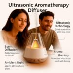 ALMA® Difusor de Aroma – Humidificador Ultrasónico para Aceites Esenciales con Luz LED – Aromaterapia Inteligente, Uso Silencioso, 16 Horas de Autonomía, con Control Remoto (Negro)