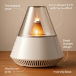 ALMA® Difusor de Aroma – Humidificador Ultrasónico para Aceites Esenciales con Luz LED – Aromaterapia Inteligente, Uso Silencioso, 16 Horas de Autonomía, con Control Remoto (Negro)