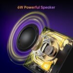 Divoom Timebox EVO Pixel Art – Altavoz LED Bluetooth con aplicación mediana Popr Control – Altavoz inalámbrico portátil inteligente con graves potentes – Micrófono (Negro)