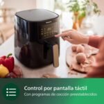 Philips Airfryer 5000 Series L, 4,1 L (0,8 kg), Airfryer 13 en 1, Conexión Wifi, 90% menos grasa con tecnología exclusiva Rapid Air, aplicación de recetas NutriU (HD9255/80)