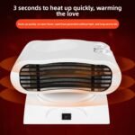 Dpofirs Calentador eléctrico, calentador de espacio de 1500 W y combinación de refrigerador oscilante automático, ventilador de escritorio pequeño personal para dormitorio, oficina, uso