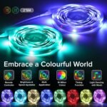 Tiras LED, Luces de Habitación, 10 Metros, Bonve Pet RGB Tira LED, Bluetooth Musical con Control Remoto IR 40 Teclas y APP, 16 Millones de Colores, Luz para Decoración TV Cocina Fiesta