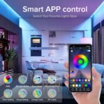 Tiras LED, Luces de Habitación, 10 Metros, Bonve Pet RGB Tira LED, Bluetooth Musical con Control Remoto IR 40 Teclas y APP, 16 Millones de Colores, Luz para Decoración TV Cocina Fiesta