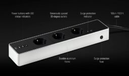 Eve Energy Strip – Regleta Triple Inteligente con Contador Eléctrico y Tecnología Apple HomeKit