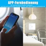 Interruptor de control de luz de pared inalámbrico inteligente, con RF433 90V-250V 100V-250V, canal único para soluciones de automatización en tecnología de hogar inteligente, funciona