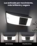Cámara solar de seguridad ieGeek con aplique de pared