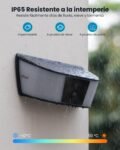 Cámara solar de seguridad ieGeek con aplique de pared