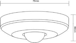 Maclean Energy MCE231 Sensor de movimiento PIR Sensor crepuscular 360°C Control automático de iluminación Ahorro de energía