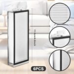 Filtro Hepa de 6 Piezas para Roborock Q5 Max+/Q7 Max/Q7 Max+/Q7/Q7+/Q8 Max/Q8 Max+/Q5 Pro/Q5 Pro+/T8 Robot, Accesorio de Filtro, Robot Aspirador, Lavable y Reutilizable