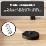 Filtro Hepa de 6 Piezas para Roborock Q5 Max+/Q7 Max/Q7 Max+/Q7/Q7+/Q8 Max/Q8 Max+/Q5 Pro/Q5 Pro+/T8 Robot, Accesorio de Filtro, Robot Aspirador, Lavable y Reutilizable