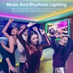 TVLIVE Tira de Luces LED 10 Metros, Control Remoto RGB y App, 28 Estilos, Modo Música, para Decoración Navideña, Fiestas, Cocina, TV Hogar, Dormitorio