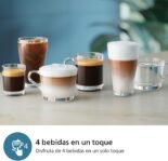 PHILIPS Cafetera Superautomática Serie 2300 – Sistema de Leche LatteGo, 4 Tipos de Café, Pantalla Táctil a Color, SilentBrew, Molinillo de Cerámica, Negro Mate (EP2330/10)