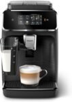 PHILIPS Cafetera Superautomática Serie 2300 – Sistema de Leche LatteGo, 4 Tipos de Café, Pantalla Táctil a Color, SilentBrew, Molinillo de Cerámica, Negro Mate (EP2330/10)