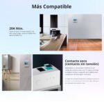 SONOFF Smart Wifi Switch Sensor de monitor de temperatura THR320D 20A, control de aplicación remota, compatible con Alexa/Google Home/Ifttt (con THS01)