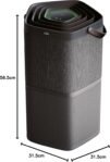 Purificador de aire AEG AX91-404DG – Filtro antibacteriano, Elimina el 99,9% de las bacterias del aire, hasta 92 m², App WiFi, Pantalla LED, Modo automático, Silencioso – Gris